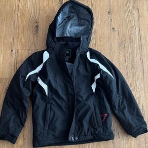 Children's Black and White Hooded Jacket